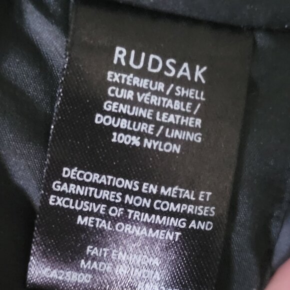 Rudsak Black Suede Moto Jacket - Picture 14 of 16